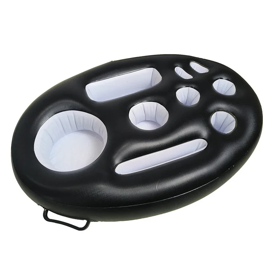 Schwimmender Pool-Getränkekühler, aufblasbarer Getränkehalter mit Getränketabletts für Sommerpartys, Strandeveranstaltungen, Aktivitäten für Wasserspaß