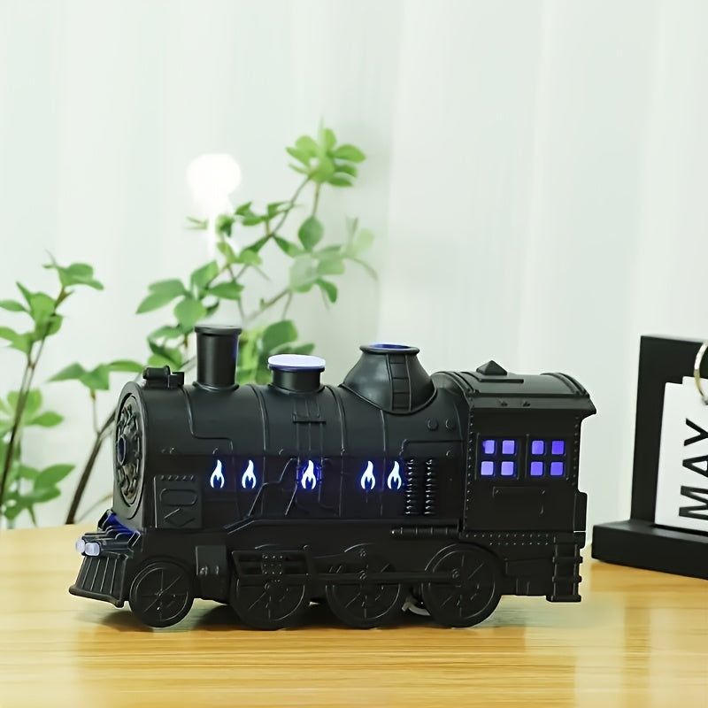 USB Essential Oil Diffuser, 300ml  Train Diffuser 5V Suitable for Large Room Essential Oil Diffuser, AromaRelax Diffuser with 2 Lights Cold Mist 2 Spray Modes Suitable for Home Office Hotel