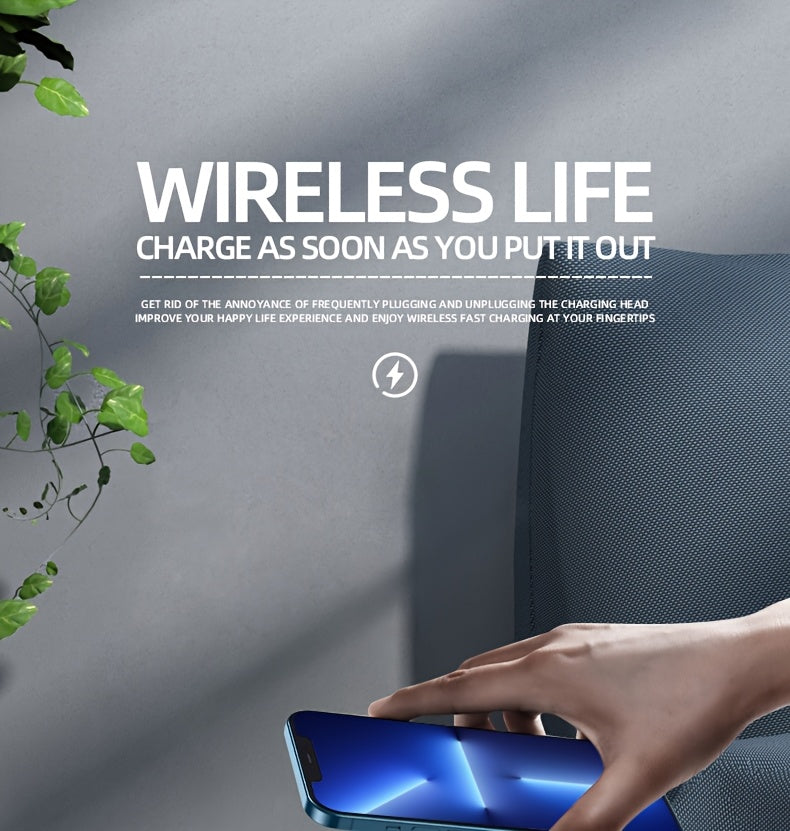 4in 1 Multifunction Wireless Charger Pad Stand LED Night Light Temperature Time Desktop Alarm Clock Mobile Phone Chargers Induction Fast Charging Dock Station Base for iPhone 16 15 14 13 12 for Galaxy S25 S24 S23 Bedroom Offi