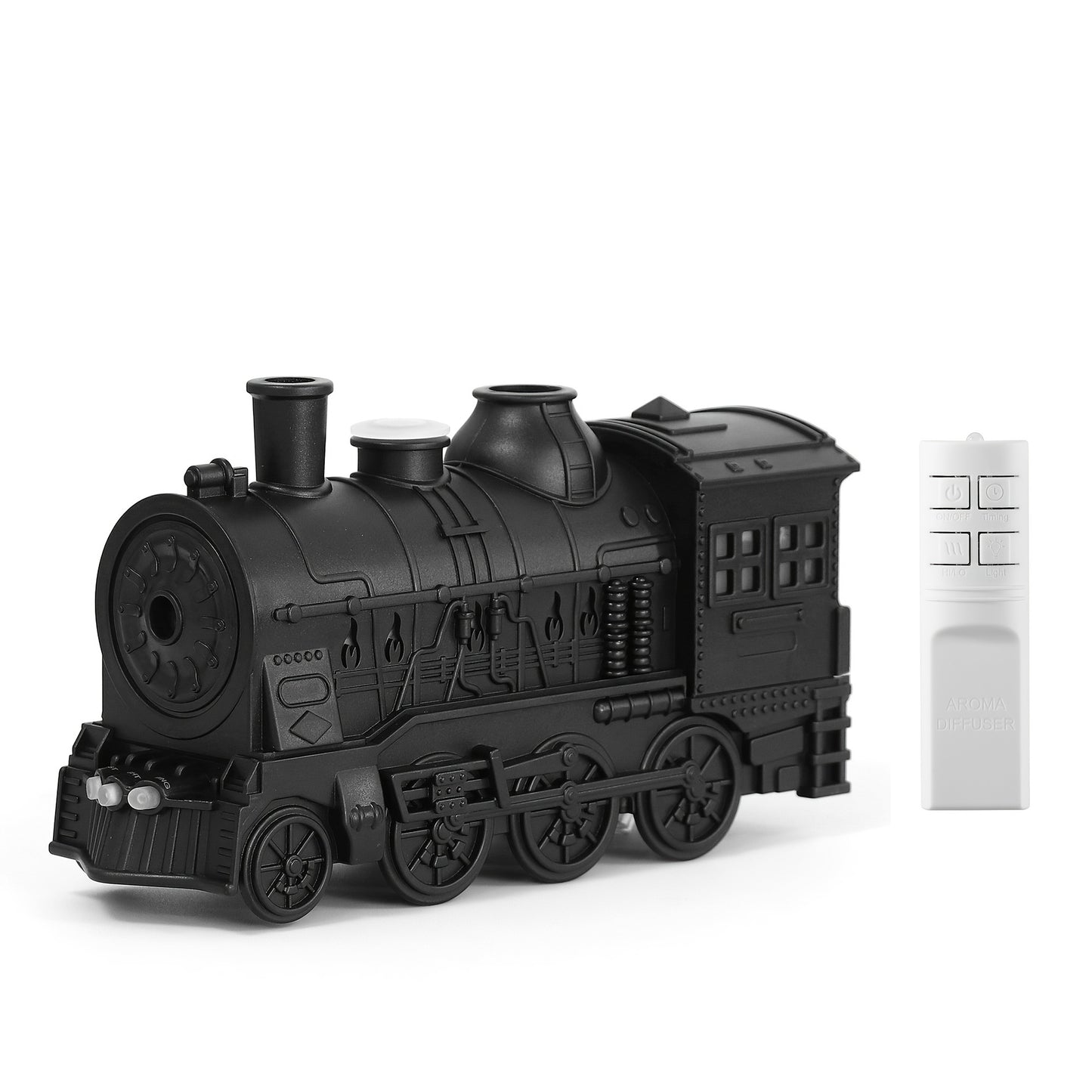 USB Essential Oil Diffuser, 300ml  Train Diffuser 5V Suitable for Large Room Essential Oil Diffuser, AromaRelax Diffuser with 2 Lights Cold Mist 2 Spray Modes Suitable for Home Office Hotel