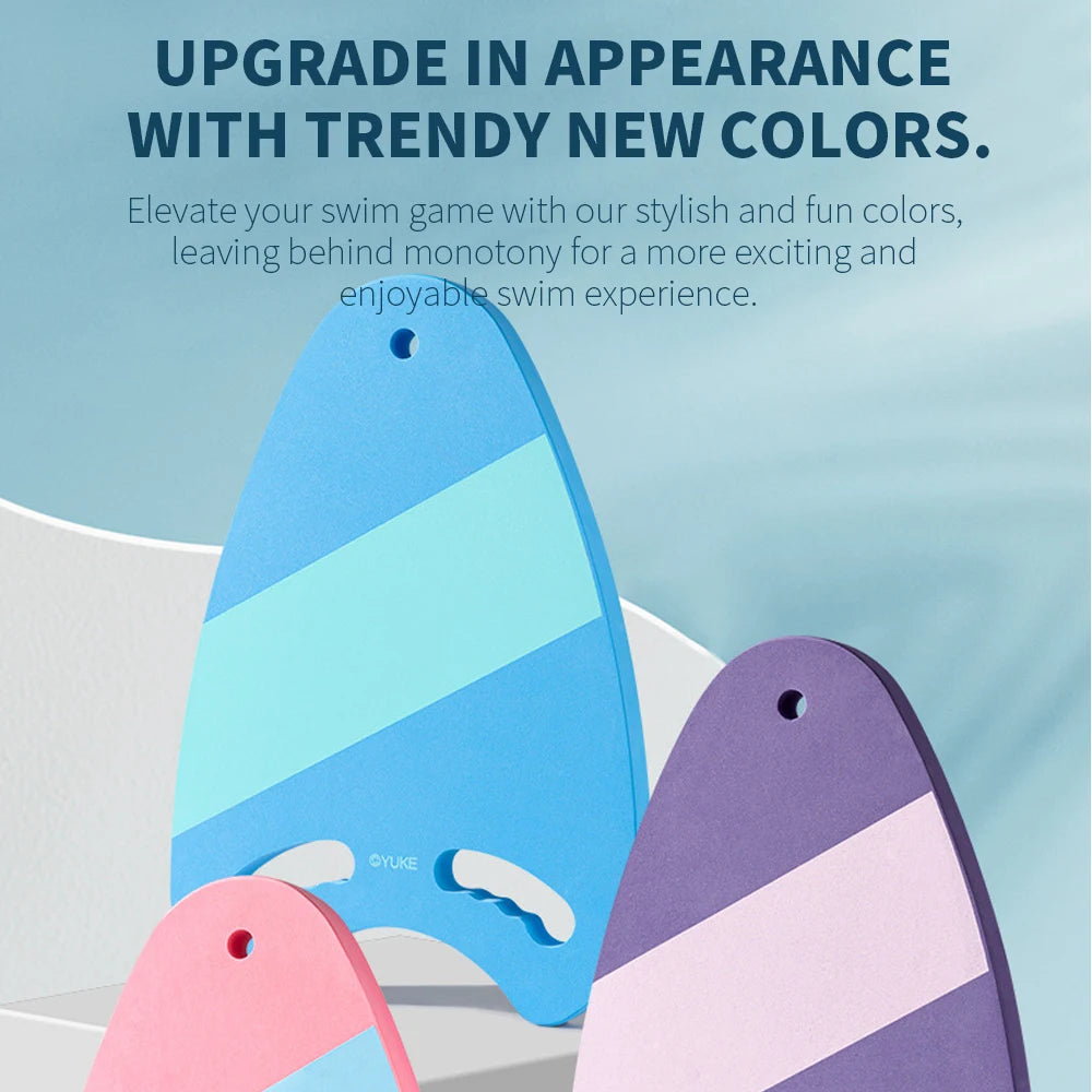 Premium-Schwimm brett für Erwachsene und Kinder-farbenfrohes Design, 3cm dick, stromlinien förmige Form, leicht zu greifen, haltbares Eva-Material
