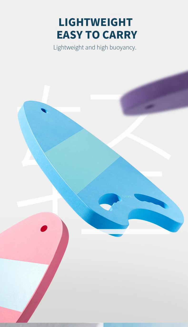Premium-Schwimm brett für Erwachsene und Kinder-farbenfrohes Design, 3cm dick, stromlinien förmige Form, leicht zu greifen, haltbares Eva-Material