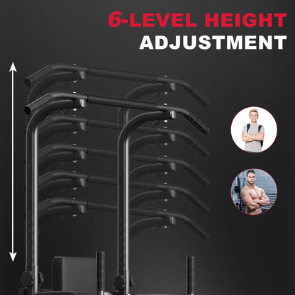 Power Tower Home Dip Station Pull Up Bar Multi-Function Power Tower Push Up Workout Abdominal Exercise for Gym Strength Training