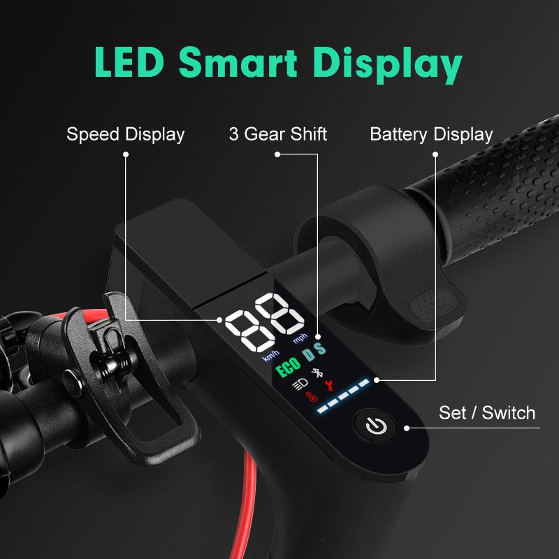 Mankeel MK086 800 W Roller elektrisch 45 km große Reichweite 48 V 10,4 Ah doppelte Stoßdämpfung Smart APP 10 Zoll faltbarer Escooter