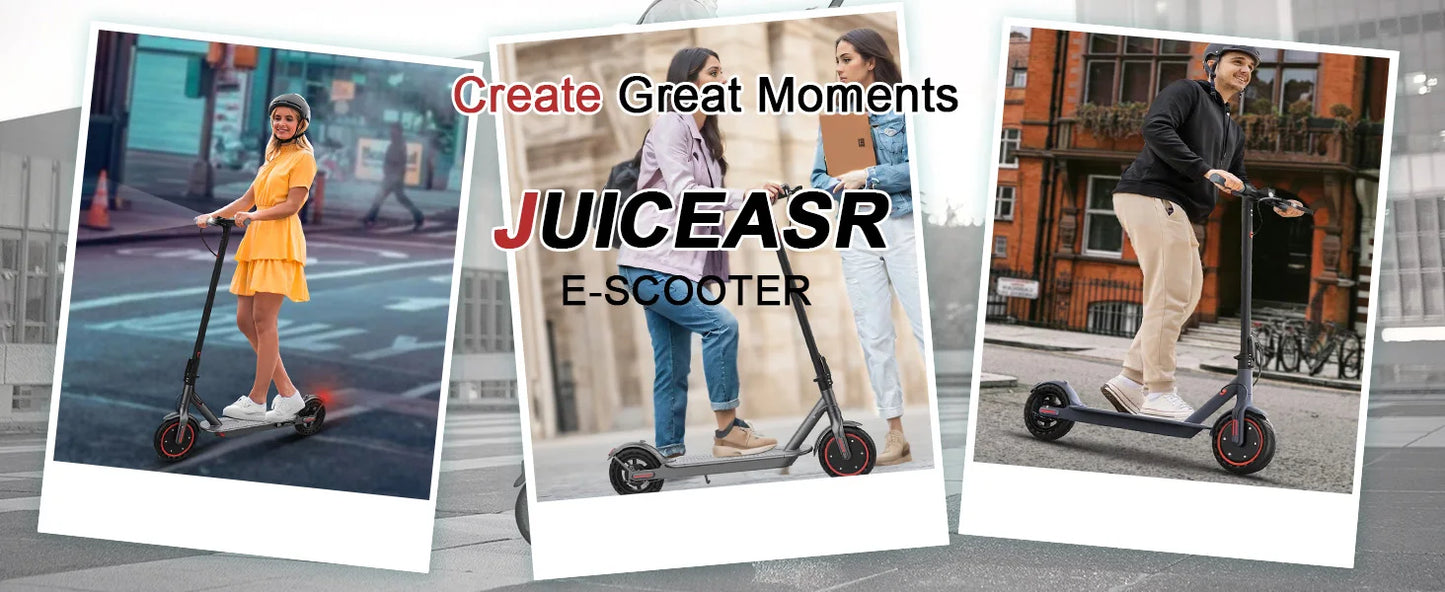JUICEASE E1 Pro Elektroroller, 350 W Motor, 500 W Spitzenleistung, zusammenklappbarer elektrischer Tretroller, 36 V, 7,8 Ah, 5,2 Chips, 25 km Reichweite