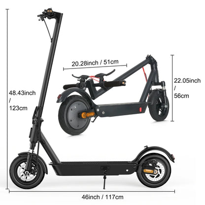 Mankeel MK086 800 W Roller elektrisch 45 km große Reichweite 48 V 10,4 Ah doppelte Stoßdämpfung Smart APP 10 Zoll faltbarer Escooter