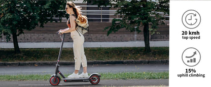 8,5-Zoll-Elektroroller mit App-Funktion, mit Handyhalter und Diebstahlschutz, faltbarer E-Scooter, 25–30 km