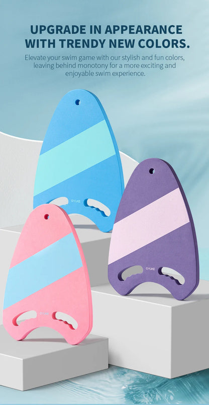 Premium-Schwimm brett für Erwachsene und Kinder-farbenfrohes Design, 3cm dick, stromlinien förmige Form, leicht zu greifen, haltbares Eva-Material