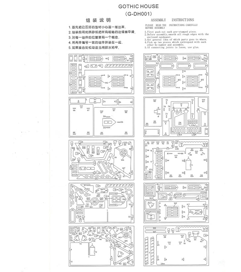 Holz 3D Puzzle Haus DIY Puppenhaus Villa Modell zusammengebautes Miniatur Puppenhaus pädagogisches Rollenspiel Spielzeug für Kinder Mädchen