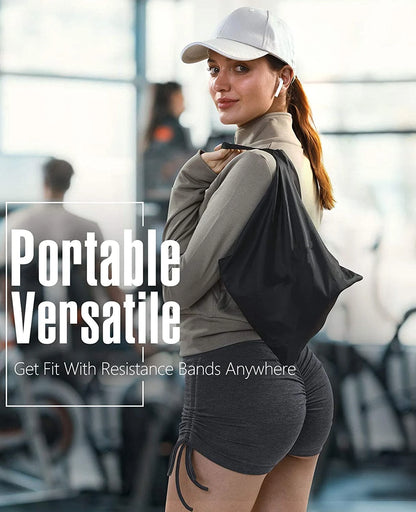 Pilates-Bar-Set mit Widerstandsbändern, multifunktionale Yoga-Bar, tragbares Widerstands-Bar-Set für Heim-Fitnessstudio, für Ganzkörpertraining