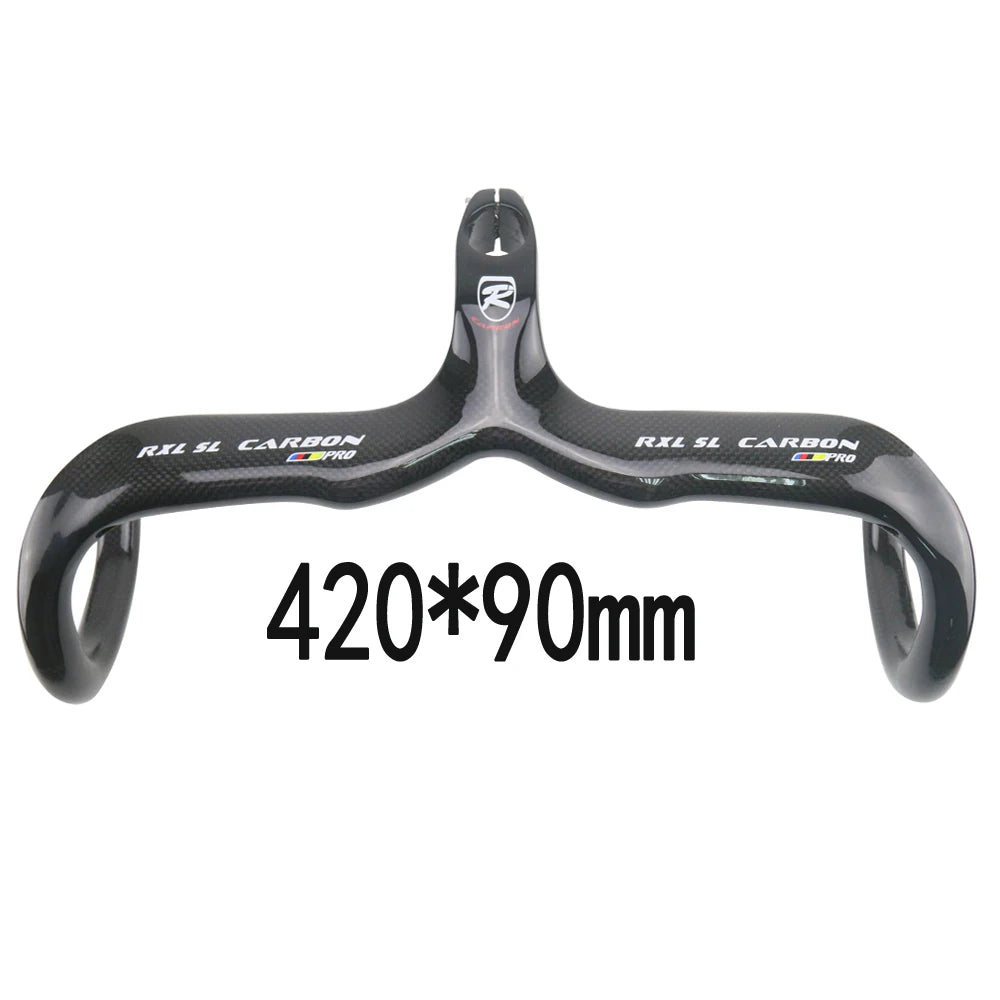 RXL SL-Integrierter Carbon-Fahrradlenker, Rennradstange, Rennradzubehör, 28,6 mm, 400 mm, 420 mm, 440 mm