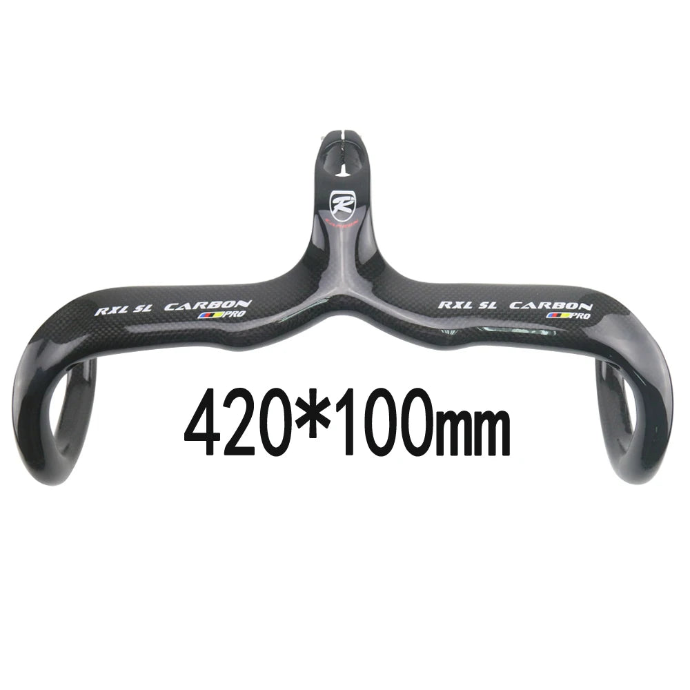 RXL SL-Integrierter Carbon-Fahrradlenker, Rennradstange, Rennradzubehör, 28,6 mm, 400 mm, 420 mm, 440 mm