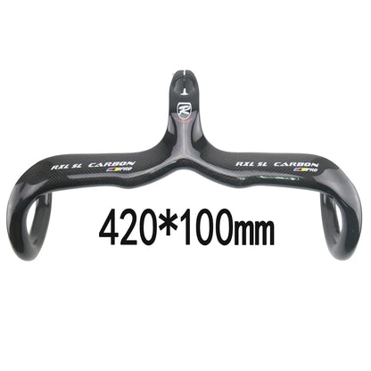 RXL SL-Integrierter Carbon-Fahrradlenker, Rennradstange, Rennradzubehör, 28,6 mm, 400 mm, 420 mm, 440 mm