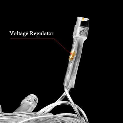 LED-Girlande-Lichterkette, 10 m, 30 m, 50 m, 100 m, Weihnachtsbaum, Hochzeitsdekoration, wasserdicht, Lichterkette für drinnen und draußen, 220 V, EU-Lampe