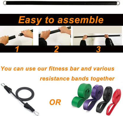Workout Bar Fitness Widerstand Bands Set Pilates Yoga Zugseil Übung Training Expander Gym Ausrüstung für Home Bodybuilding