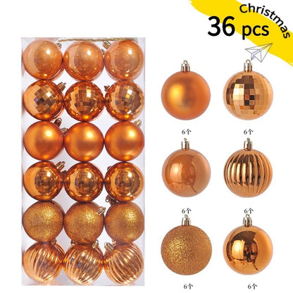 24/36Pcs Weihnachten Dekoration 3/4CM Kugeln Hängen Weihnachten Baum Anhänger Ornamente für Home Party Decor neue Jahr Geschenk Zubehör