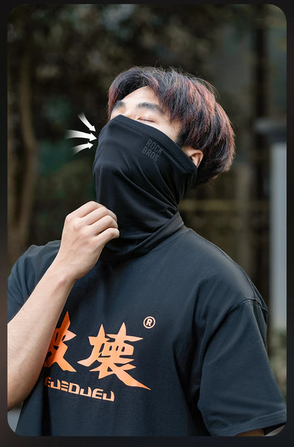 ROCKBROS Winter Warm halten Radfahren Gesichtsmaske Fleece Wandern Camping Ski Sturmhaube Halstuch Winddicht MTB Rennrad Fahrradmaske