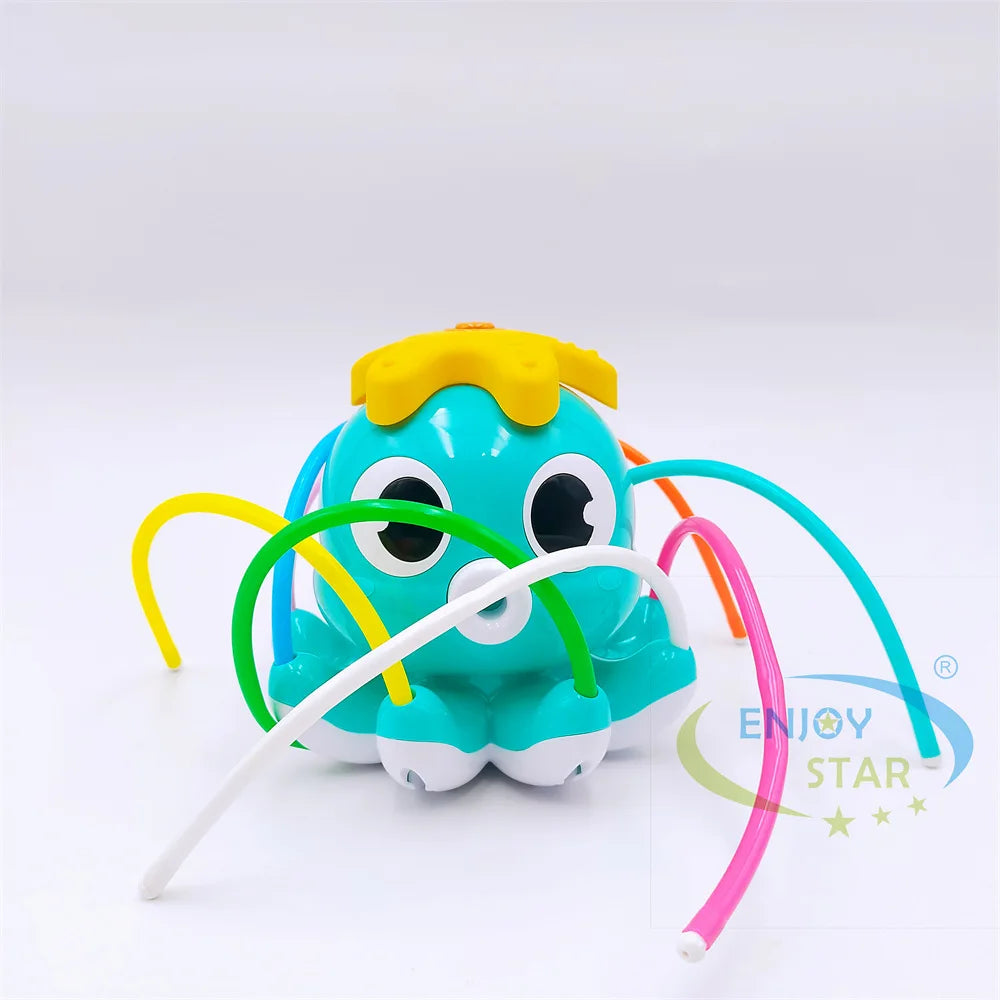 Wasserspray Outdoor Spielzeug Octopus Sprinkler Hinterhof Garten Wasserspielzeug Sommer Hof Cartoon Splash Sprinkler Baby Badespielzeug für Kinder