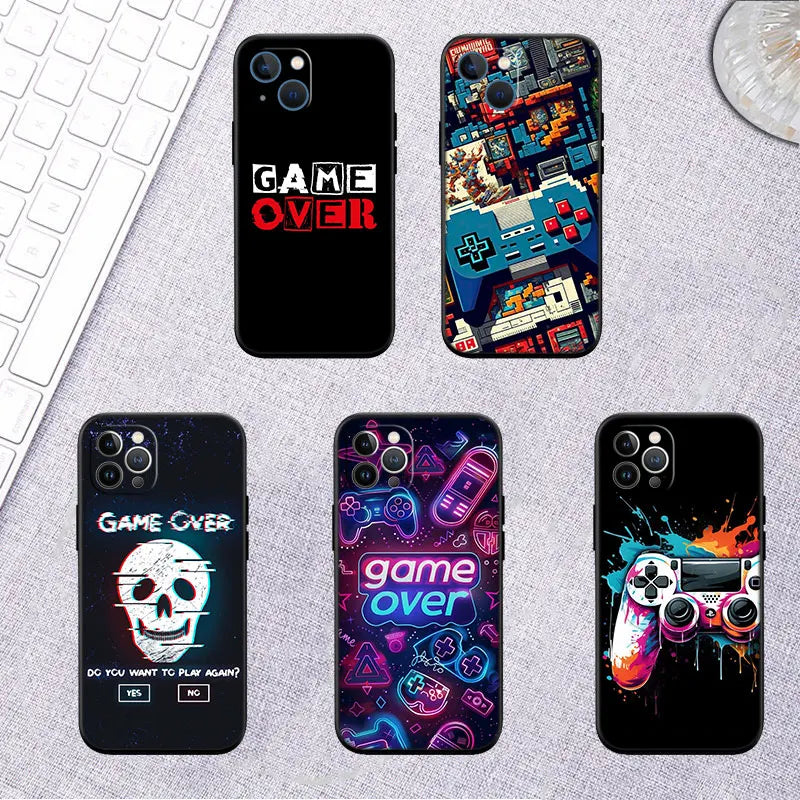 IX16 Game Over Neue Luxus-Handyhülle für iPhone SE X XS XR 16E 11 Pro Max 8 7 6 6s Plus