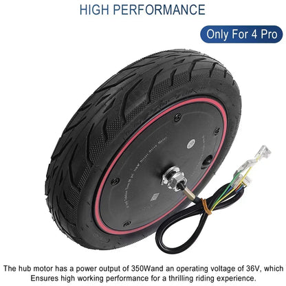 10 Zoll 60/70-7,0 36 V 350 W Motorrad Reifen für Xiaomi 4 Pro Motor Kabel Anti-skid Anti-strahl Reifen Elektrische Roller Zubehör