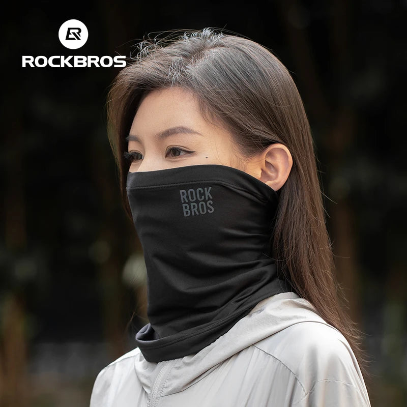 ROCKBROS Winter Warm halten Radfahren Gesichtsmaske Fleece Wandern Camping Ski Sturmhaube Halstuch Winddicht MTB Rennrad Fahrradmaske