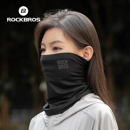 ROCKBROS Winter Warm halten Radfahren Gesichtsmaske Fleece Wandern Camping Ski Sturmhaube Halstuch Winddicht MTB Rennrad Fahrradmaske