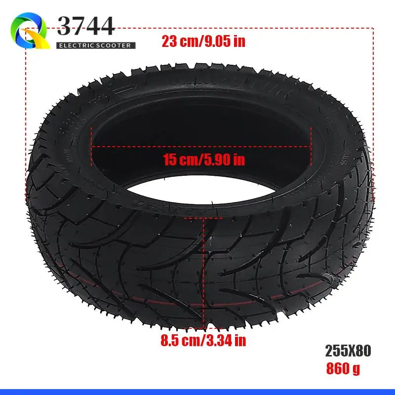 255 x 80 80/65-6 Tubeless City Road Reifen für Kugoo/Pro Balance Autoreifen Elektroroller 10 Zoll verschleißfeste Reifen