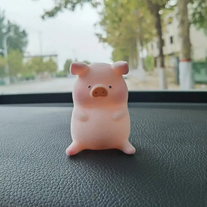 Desktop Decor Nette Lustige Spielzeug Ornament Anime Puppe Schwein Auto Dekoration Glück Piggy Hängen Auto Anhänger Rosa Pigger Ornament