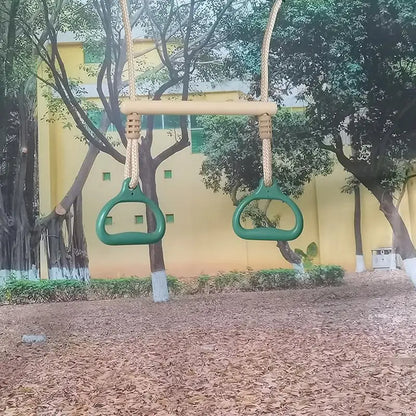Schaukelstange, Fitnessgeräte, Ringe, Bar, lustig, ergonomisch, stabil, Kinderspiel für Erwachsene, Kinder, Hinterhof, Spielplatz, drinnen und draußen