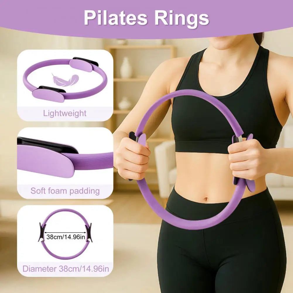 Frauen Yoga Fitness Ring Kreis Pilates Frauen Mädchen Übung Hause Widerstand Elastizität Yoga Gym Workout Pilates Ring Kreis ﻿