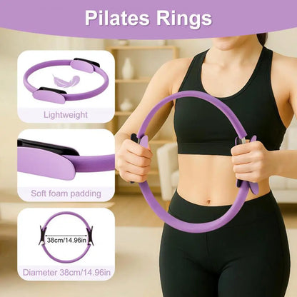 Frauen Yoga Fitness Ring Kreis Pilates Frauen Mädchen Übung Hause Widerstand Elastizität Yoga Gym Workout Pilates Ring Kreis ﻿
