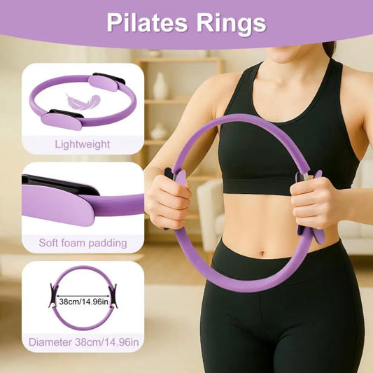 Frauen Yoga Fitness Ring Kreis Pilates Frauen Mädchen Übung Hause Widerstand Elastizität Yoga Gym Workout Pilates Ring Kreis ﻿