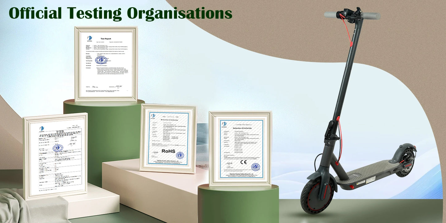 ES80/M365 X1 Elektroroller 36V 10,5Ah 500W Motor 35KM große Reichweite 31KM/H 8,5 Zoll Vollreifen faltbar Smart APP EScooter