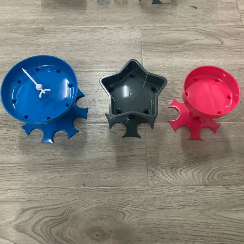 Weinsp ender sammeln Weiß-und Rotwein sechs Tassen Spender Farb becher Trichter geformte Weinsp ender Saft Getränkesp ender