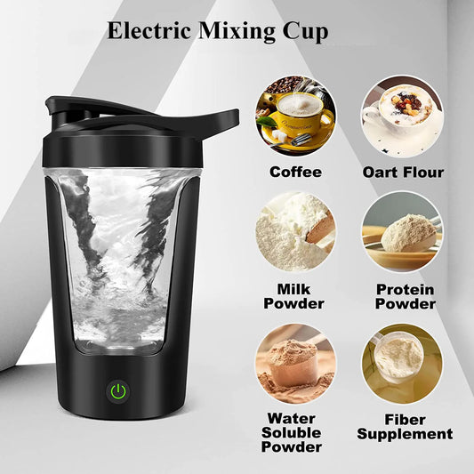 450 ml Mixer Tasse Elektrische Mischbecher Tragbare Protein Pulver Shaker Flasche Mixer Für Reise Home Office Küche Werkzeuge