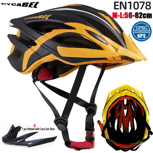 Neuer ultraleichter Fahrradhelm, Fahrradschutzkappe, Fahrradhelm für Damen und Herren, Rennrad-Ausrüstung, Full Edge Wrapp MTB-Helme