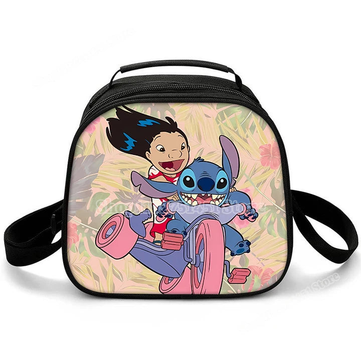 Lilo & Stitch Schulter Lunch Bag auslaufs ichere Kühltasche Handtasche tragbare Thermo Food Bento Picknick Box verstellbarer Schulter gurt