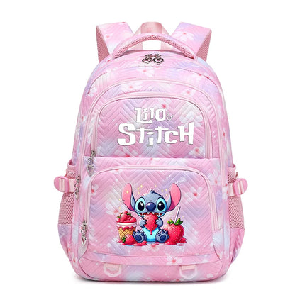 Lilo Stitch Wasserdichter Rucksack mit großem Fassungsvermögen für Damen und Mädchen, Tagesrucksack, leichte Schultasche, lässiger Reiserucksack