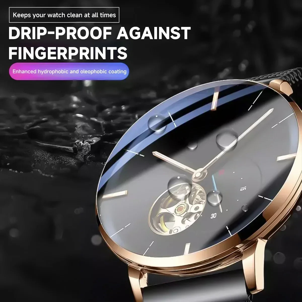 26–46 mm Universal-Smartwatch-Displayschutzfolie aus gehärtetem Glas, Schutzfolie, 28 mm, 30 mm, 32 mm, 38 mm, 40 mm, 41 mm, 42 mm, Durchmesser 2–5 Stück