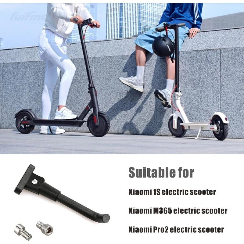 Seitenständer-Parkhalterung für Xiaomi 1S/M365/Pro 2-Elektroroller, inklusive Werkzeug zum Austausch und Wartung.