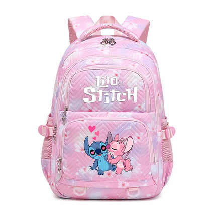 Lilo Stitch Wasserdichter Rucksack mit großem Fassungsvermögen für Damen und Mädchen, Tagesrucksack, leichte Schultasche, lässiger Reiserucksack