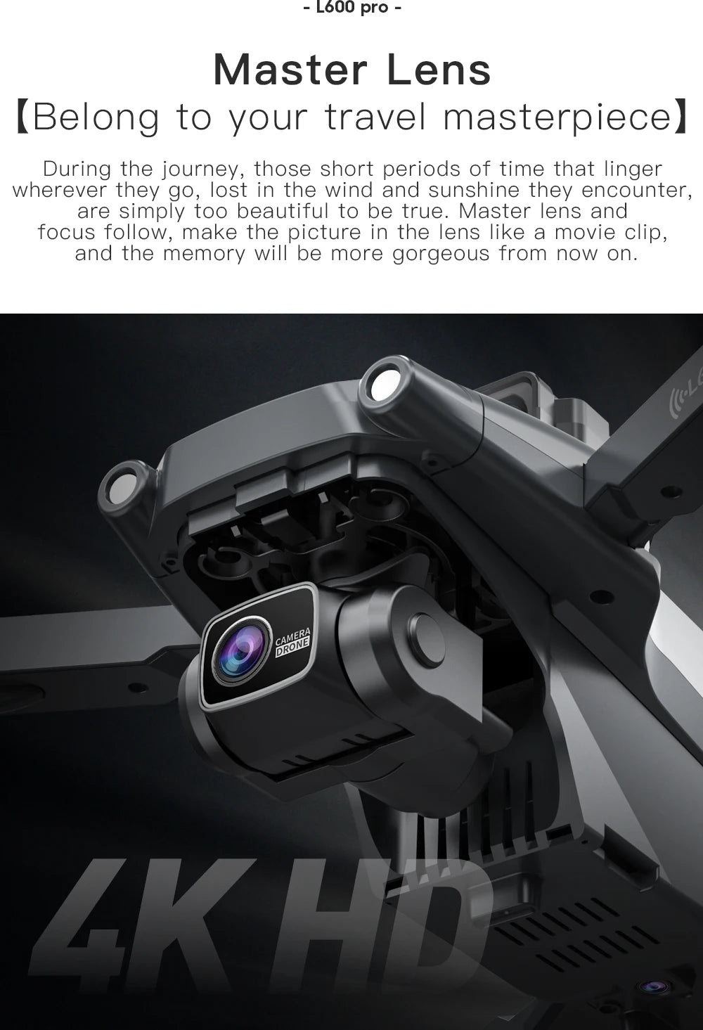 L600 PRO GPS-Drohne, professionelle 4K HD Dual-Kamera 360° °   Hindernisvermeidung Bürstenloser Motor 5G WIFI FPV RC Quadcopter Spielzeug Eders