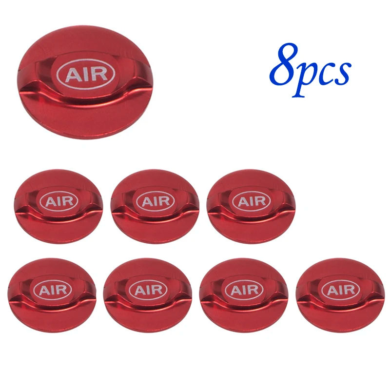 1/2/8 stücke MTB Fahrrad Federung Gabel Kappe Fahrrad Front Air Gabel Abdeckung Aluminium Legierung Luft Gas Schulter Abdeckung gabel Düse Schutz