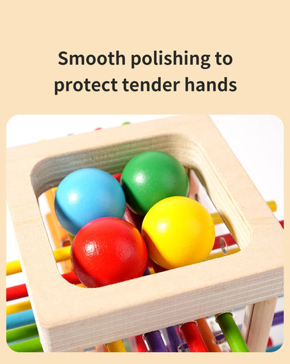 Baby Montessori Sensorische Feinmotorik Spielzeug Farbe Kognitive Lernen Zählen Sticks Spiel Pädagogisches Kinder Balance Holz Spielzeug