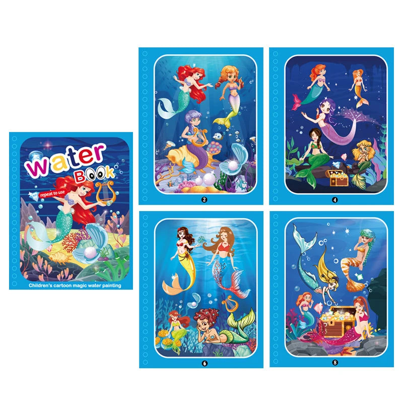 NEUE Kinder Magische Wasser Zeichnung Bücher Malbücher Malerei Spielzeug für Kinder Geburtstag Weihnachten Neujahr Geschenk für Jungen und Mädchen