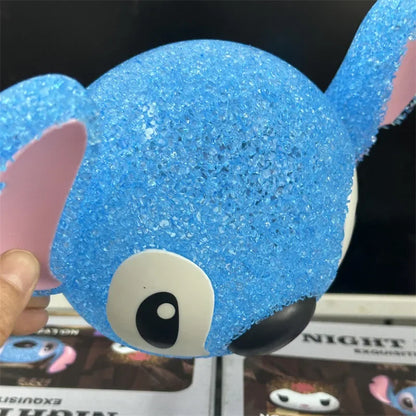 Lilo & Stitch Partikelprojektion Nachtlicht Cartoon Lilo und Stitch 3D Puppe Leselampe USB kreative Schreibtischlampe für Kinder Geschenke