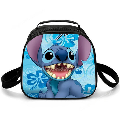Lilo & Stitch Schulter Lunch Bag auslaufs ichere Kühltasche Handtasche tragbare Thermo Food Bento Picknick Box verstellbarer Schulter gurt
