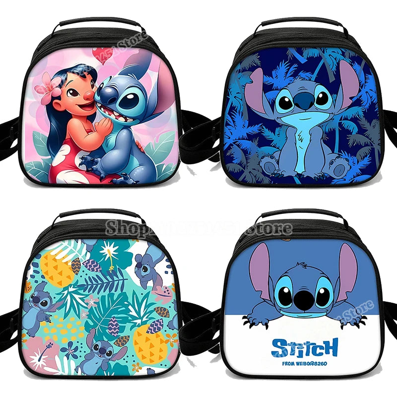 Lilo & Stitch Schulter Lunch Bag auslaufs ichere Kühltasche Handtasche tragbare Thermo Food Bento Picknick Box verstellbarer Schulter gurt
