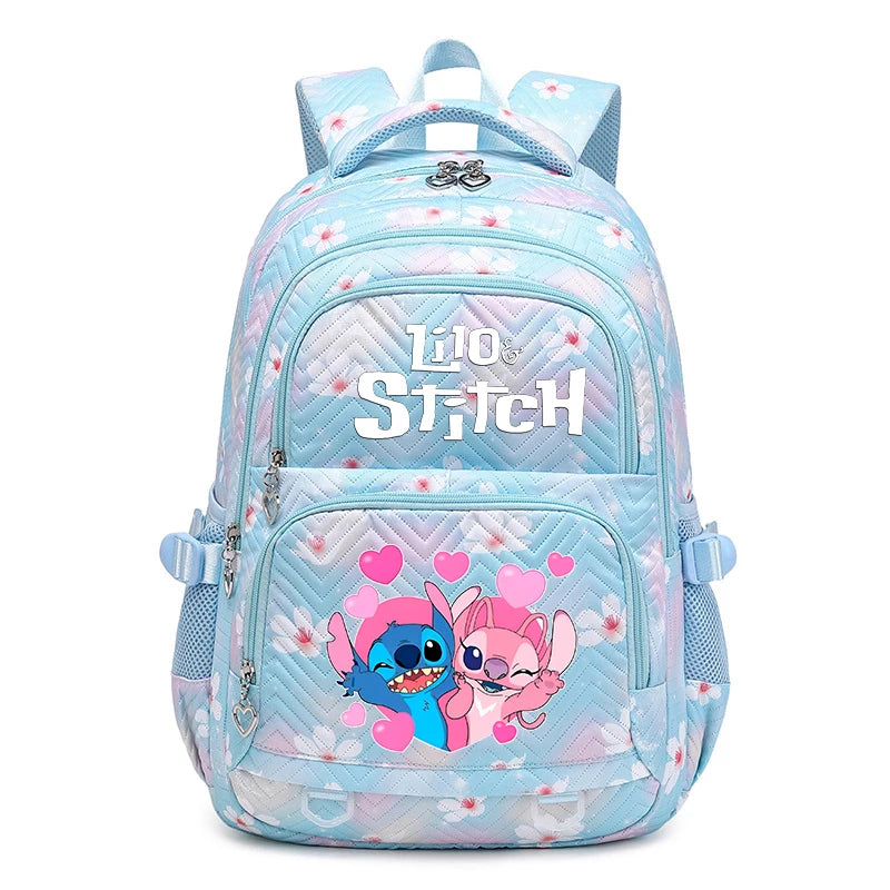 Lilo Stitch Wasserdichter Rucksack mit großem Fassungsvermögen für Damen und Mädchen, Tagesrucksack, leichte Schultasche, lässiger Reiserucksack