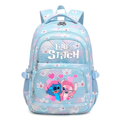 Lilo Stitch Wasserdichter Rucksack mit großem Fassungsvermögen für Damen und Mädchen, Tagesrucksack, leichte Schultasche, lässiger Reiserucksack